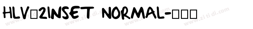 Hlv_2Inset Normal字体转换